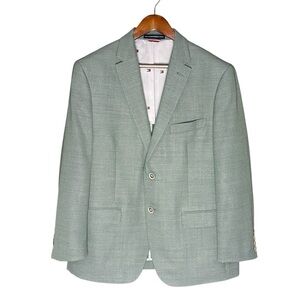 Men’s Tommy Hilfiger 42S Green Wool Sports Coat Blazer Jacket